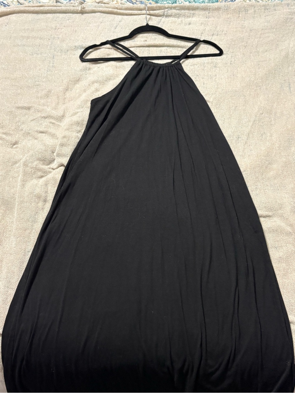 Black Halter Maxi Dress